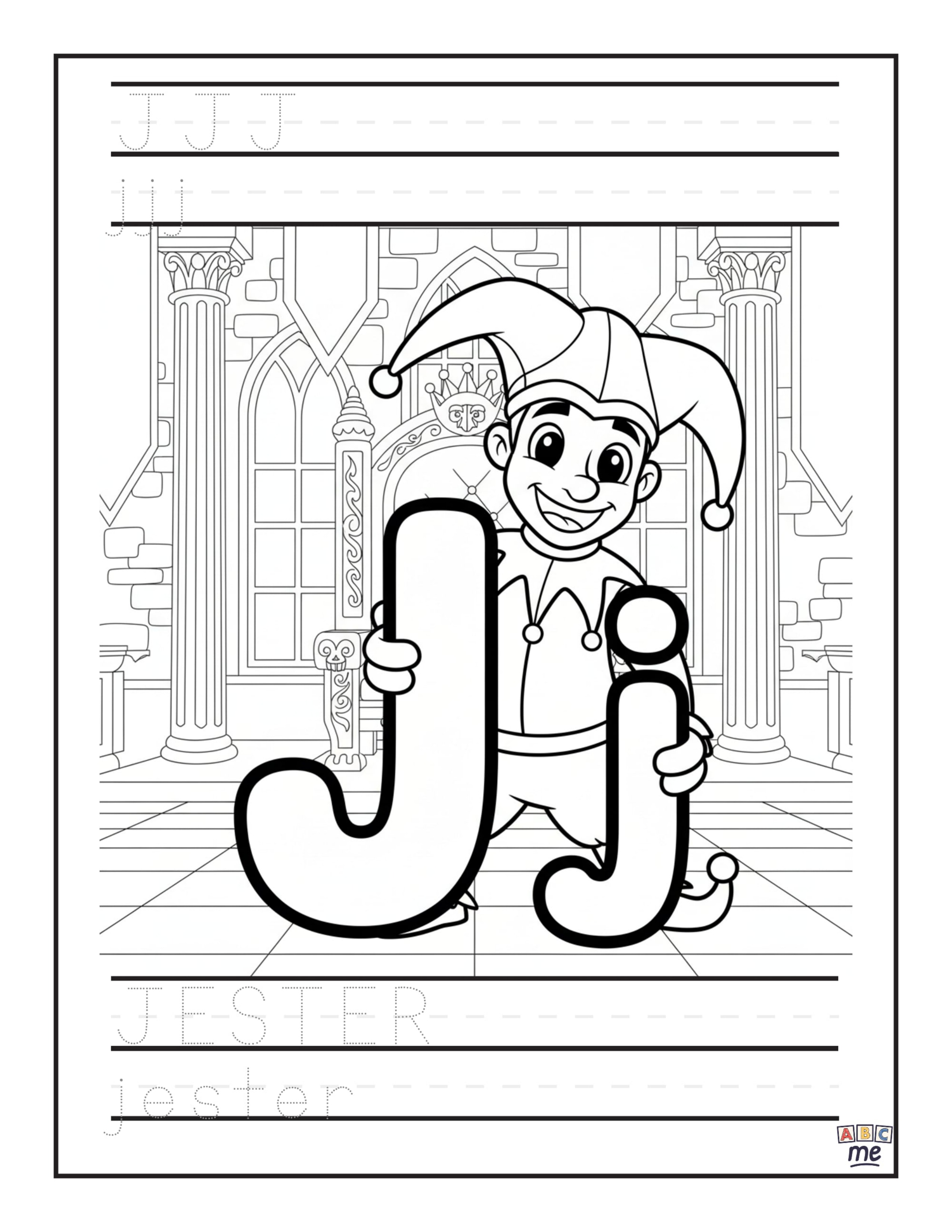 custom_ABC_coloring_Book_fullsized_fantasy_letter_j