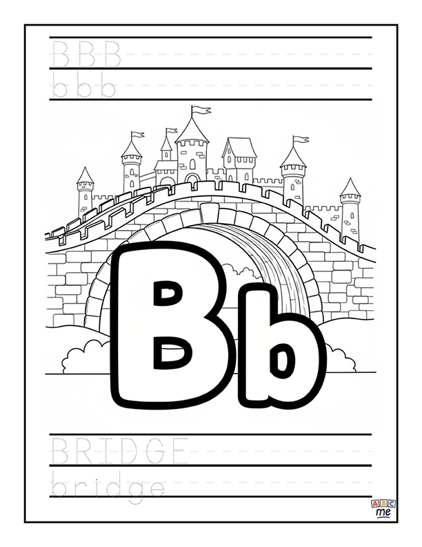 custom_ABC_coloring_Book_fullsized_fantasy_letter_b