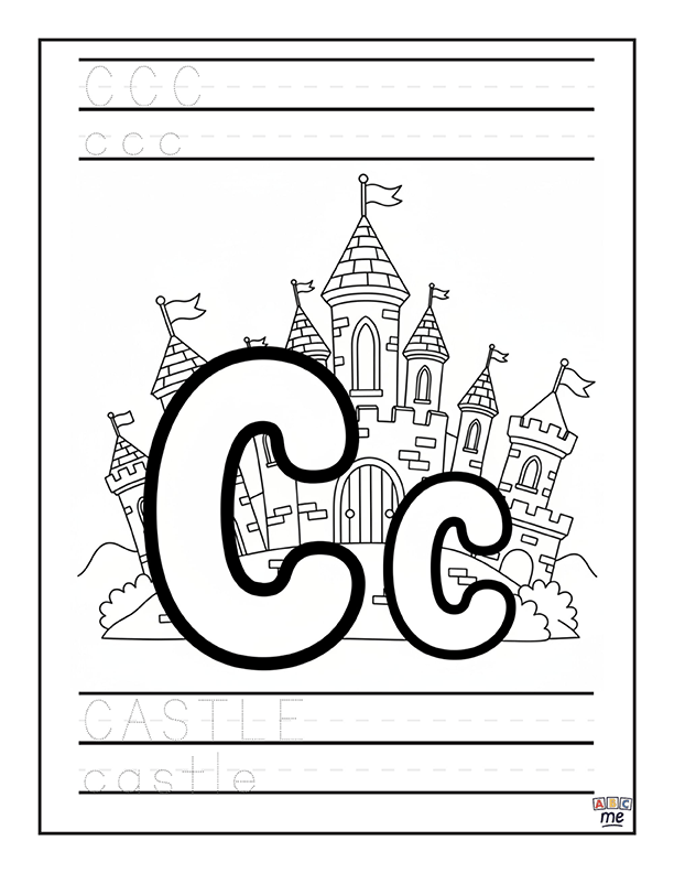 custom_ABC_coloring_Book_fullsized_fantasy_letter_c