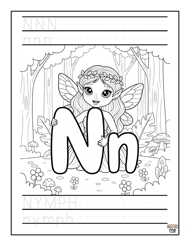 custom_ABC_coloring_Book_fullsized_fantasy_letter_n