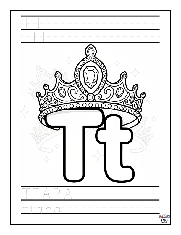 custom_ABC_coloring_Book_fullsized_fantasy_letter_t