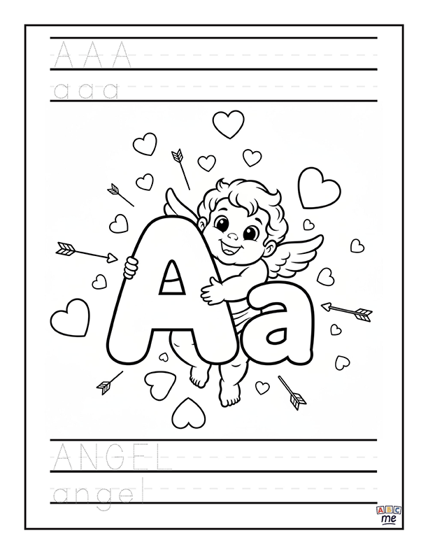 custom_ABC_coloring_Book_fullsized_valentines_letter_a