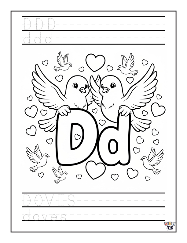 custom_ABC_coloring_Book_fullsized_valentines_letter_d